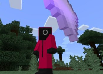 Character and Item from Squid Game Mod for Minecraft PE