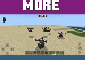 Drones from Gun Mod for Minecraft PE