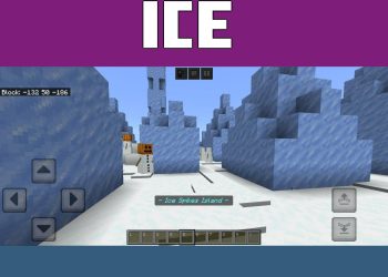 Ice Spikes from Sky Blocks Maps for Minecraft PE