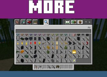 Inventory from Gun Mod for Minecraft PE