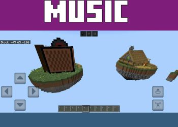 Music and Shop from Sky Blocks Maps for Minecraft PE