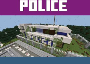 Police Station from Abandoned City Map for Minecraft PE