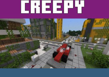 Street from Abandoned City Map for Minecraft PE