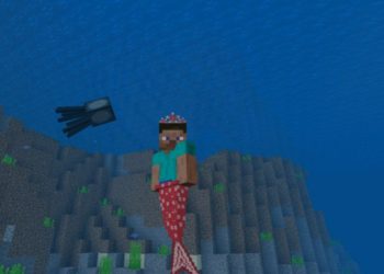 Mushroom Tail from Mermaid Mod for Minecraft PE