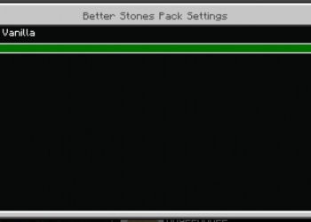Settings from Stone Texture Pack for Minecraft PE