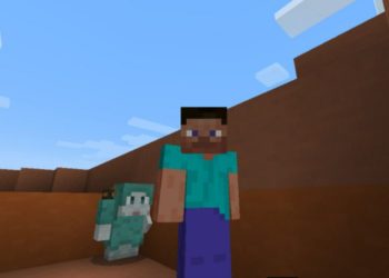 Rascal and Steve from Rascal Mod for Minecraft PE