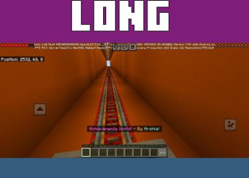 Long Tunnel from Unlock All Achievements Map for Minecraft PE