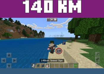 140 km Speed from Banners Mod for Minecraft PE