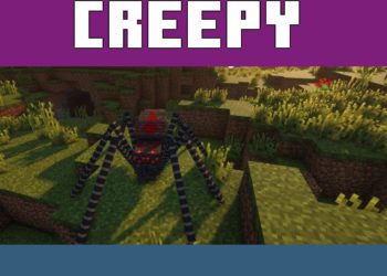 Creepy Spiders from Mods for Minecraft Java 1.21