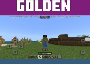 Golden Katana from Katana Mod for Minecraft PE