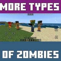 More Types of Zombies Mod for Minecraft PE