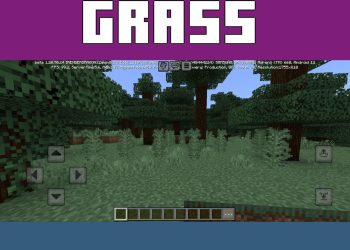 Grass and Trees from Leaves Texture Pack for Minecraft PE