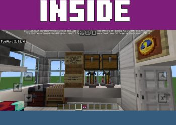 Interior from Builders Template Map for Minecraft PE