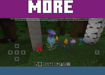 More Flowers from Flowers Texture Pack for Minecraft PE