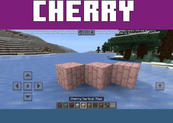 Cherry Tiles from Dextens Chiselry Mod for Minecraft PE