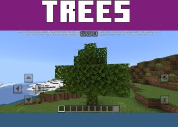 Trees from Grass Texture Pack for Minecraft PE