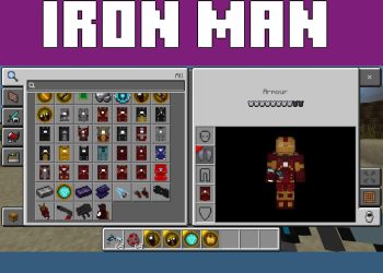 Armor from Iron Man 2 Mod for Minecraft PE