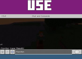 Command from Sit Mod for Minecraft PE
