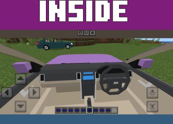 Inside from Hyundai Sonata Mod for Minecraft PE