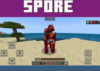 Sporeshroom from Pokes Fantasy Expansion Mod for Minecraft PE