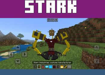 Stark Costume from Iron Man 2 Mod for Minecraft PE