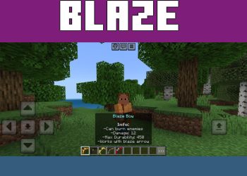 Blaze from New Bows Mod for Minecraft PE