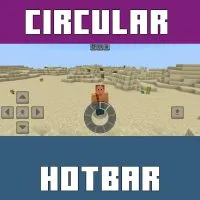 Circular Hotbar Texture Pack for Minecraft PE