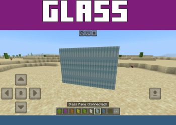 Glass Panes from Connected Glass Mod for Minecraft PE