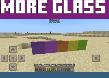 More Panes from Connected Glass Mod for Minecraft PE