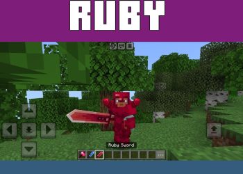 Ruby from Fantasy Ores Mod for Minecraft PE