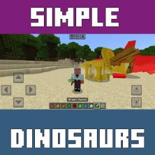 Simple Dinosaurs Mod for Minecraft PE