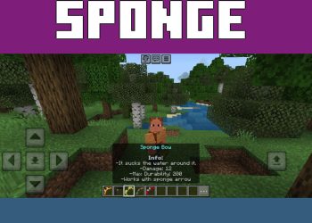 Sponge from New Bows Mod for Minecraft PE