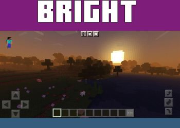 Sunset from Vanilla 2 Shader for Minecraft PE