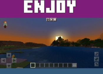 Sunset from Zero Shader for Minecraft PE