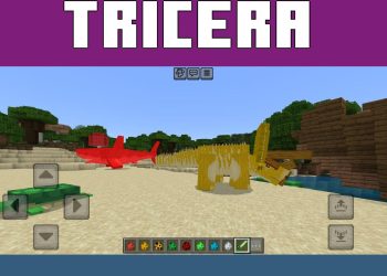 Triceratops from Simple Dinosaurs Mod for Minecraft PE