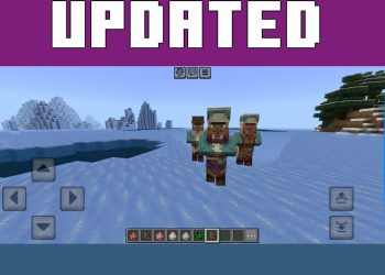 Villagers from Dynamic Animations Texture Pack for Minecraft PE