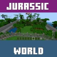 Jurassic World Map for Minecraft PE