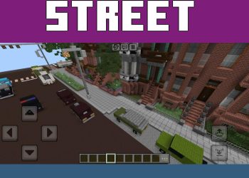 Street from New York Map for Minecraft PE