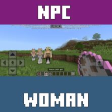 NPC Woman Mod for Minecraft PE